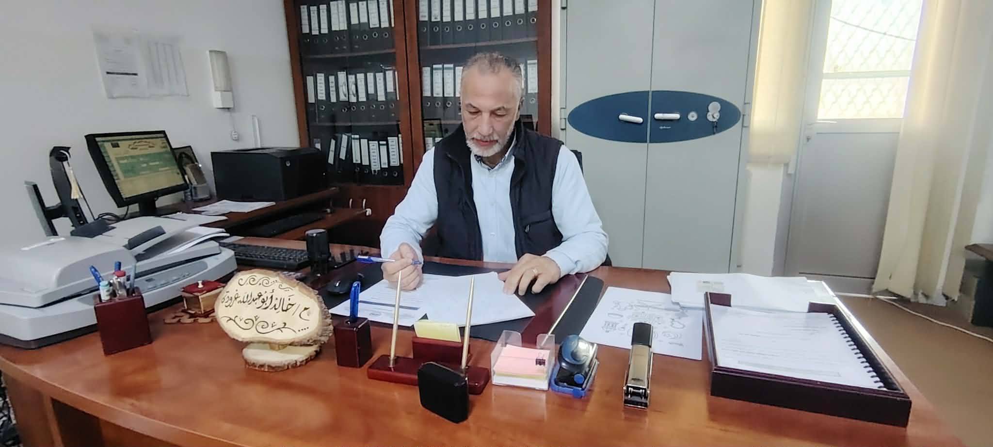 المهندس خالد غرودة، رئيس قسم اعتماد المؤهلات العلمية بإدارة المعاهد التقنية العليا يستعرض أبرز أعمال القسم